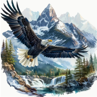 Diamond Painting Adler